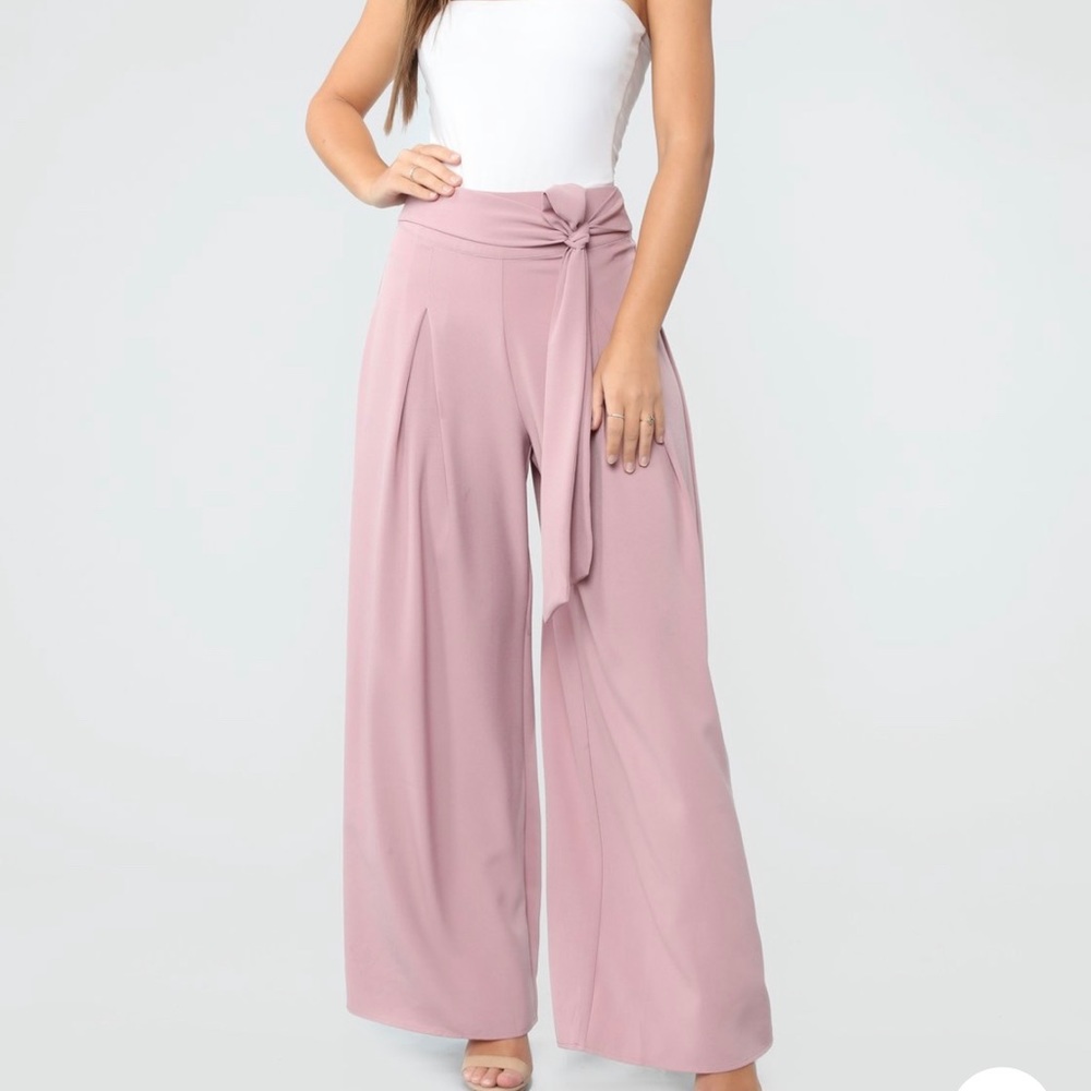 Cute tie waist pans